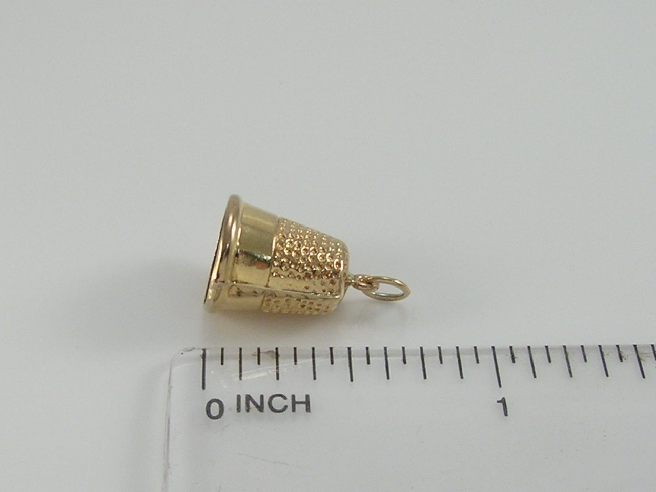 Vintage 9ct Gold Sewing Thimble Charm H/MK 1968