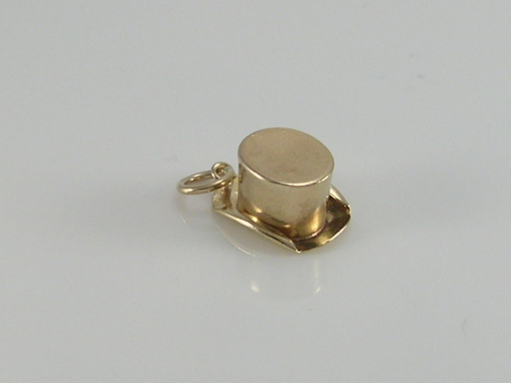Vintage 9ct Gold Top Hat Charm