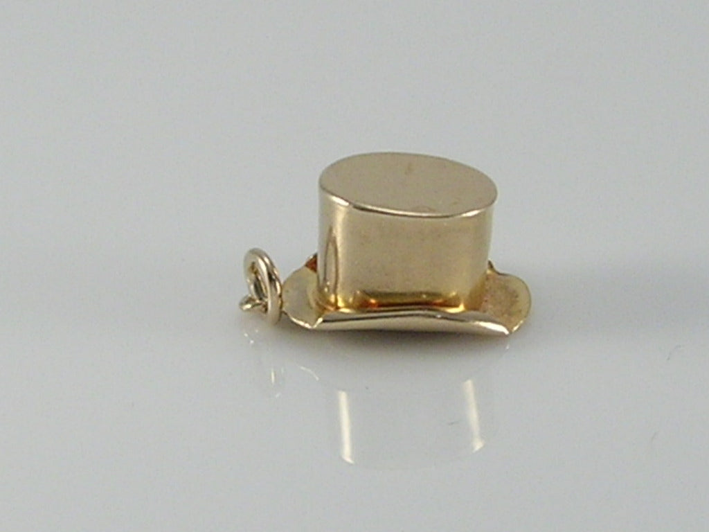 Vintage 9ct Gold Top Hat Charm