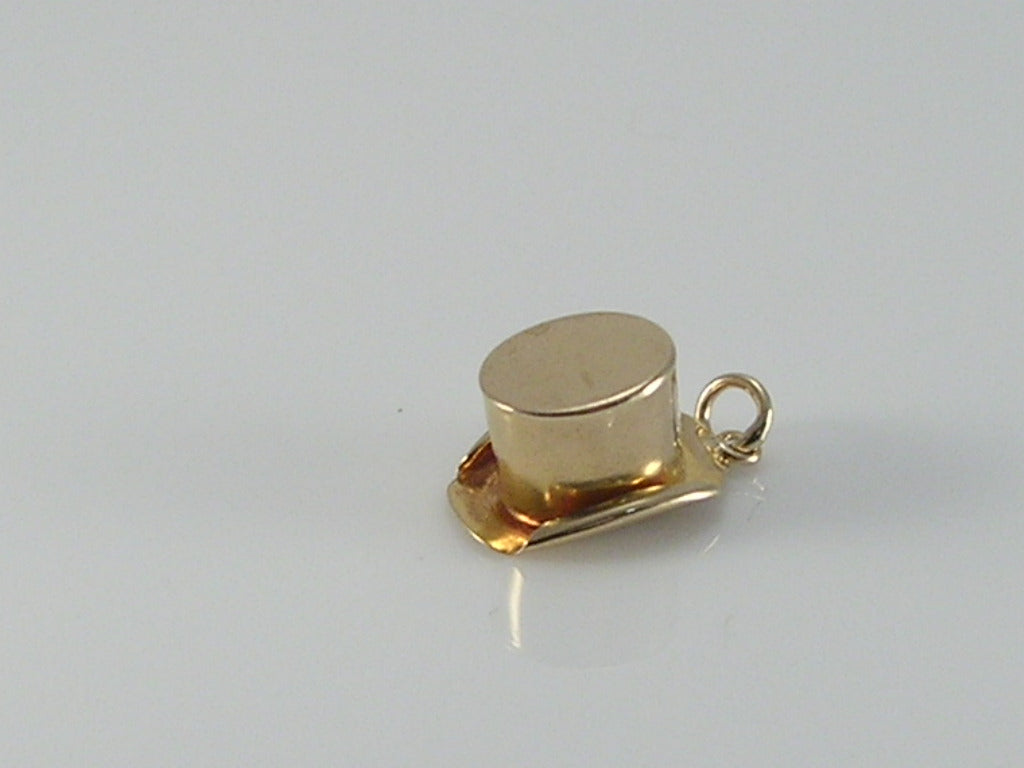 Vintage 9ct Gold Top Hat Charm