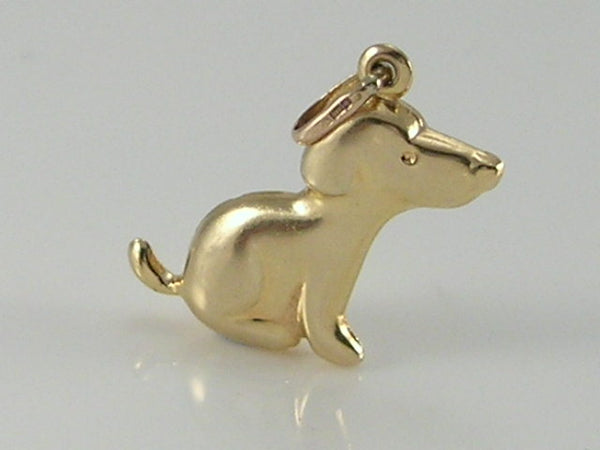 Vintage 3D 9ct Gold Snoopy Dog Charm Pendant