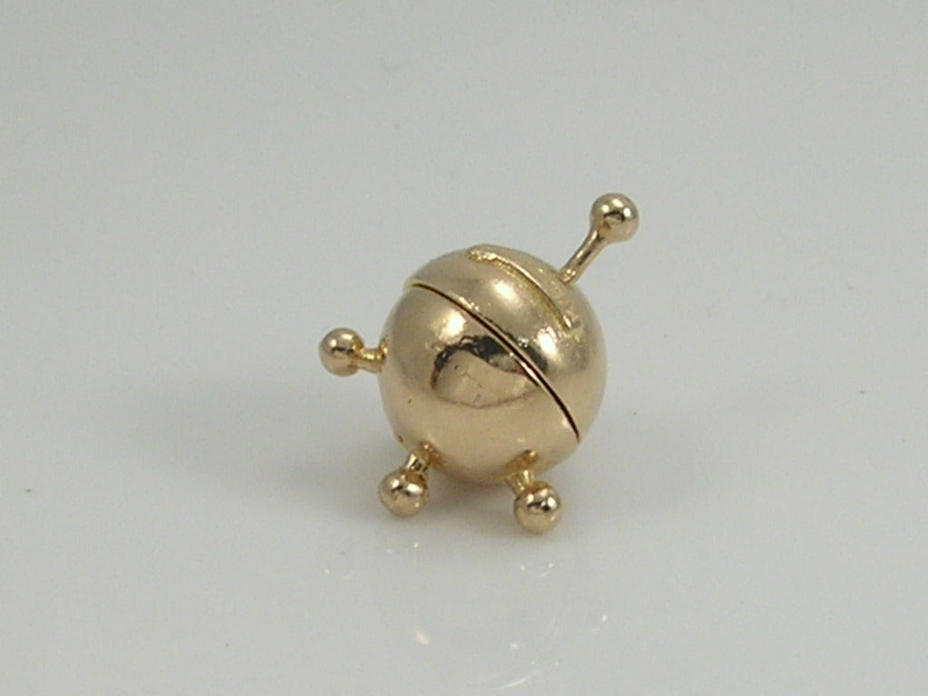 Vintage 3D 9ct Gold Sputnik Laika Charm H/MK 1958