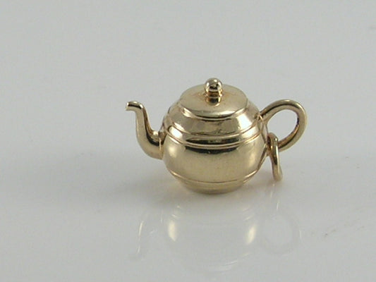 Vintage 3D 9ct Gold Teapot Charm H/MK 1979
