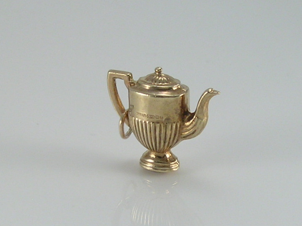 Vintage 9ct Gold Teapot Charm H/MK 1968