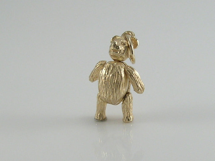 Vintage 9ct Gold Teddy Bear Pendant H/MK