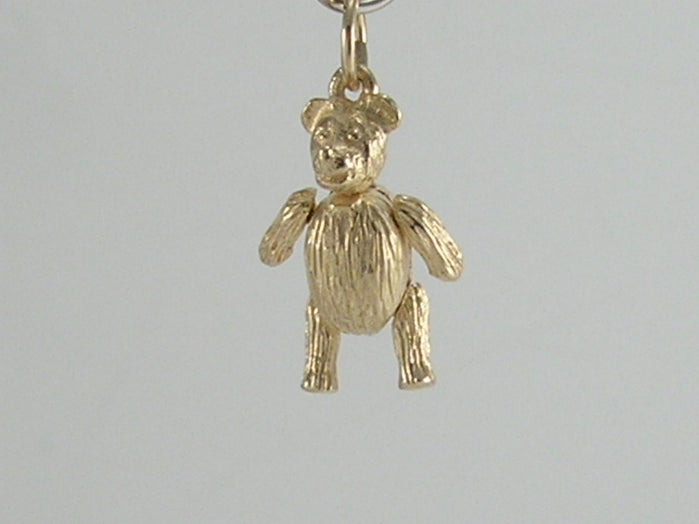 Vintage 9ct Gold Teddy Bear Pendant H/MK
