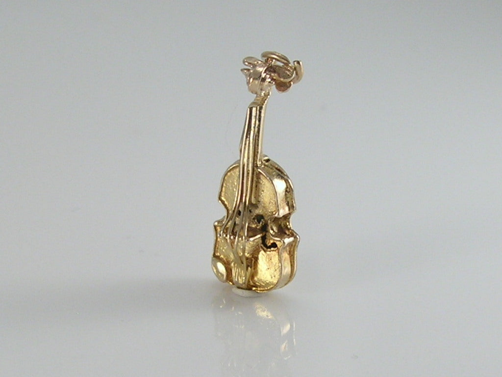 Vintage 9ct Gold Violin Charm