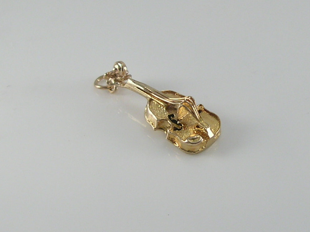 Vintage 9ct Gold Violin Charm