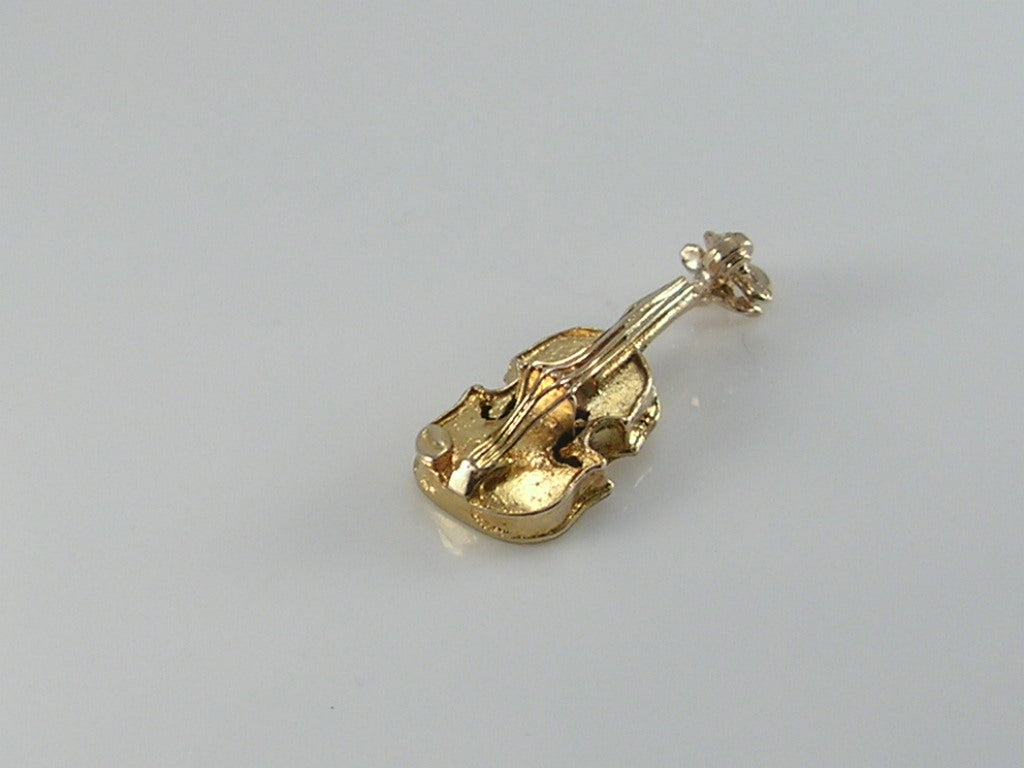 Vintage 9ct Gold Violin Charm
