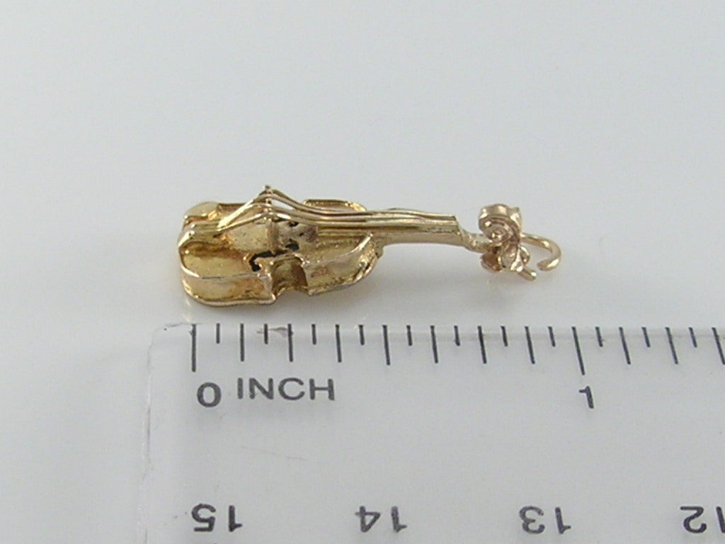 Vintage 9ct Gold Violin Charm