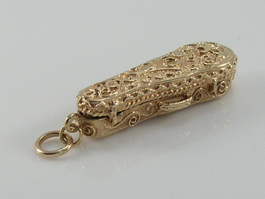 Vintage 9ct Gold Violin in Violin Case Charm H/MK 1973