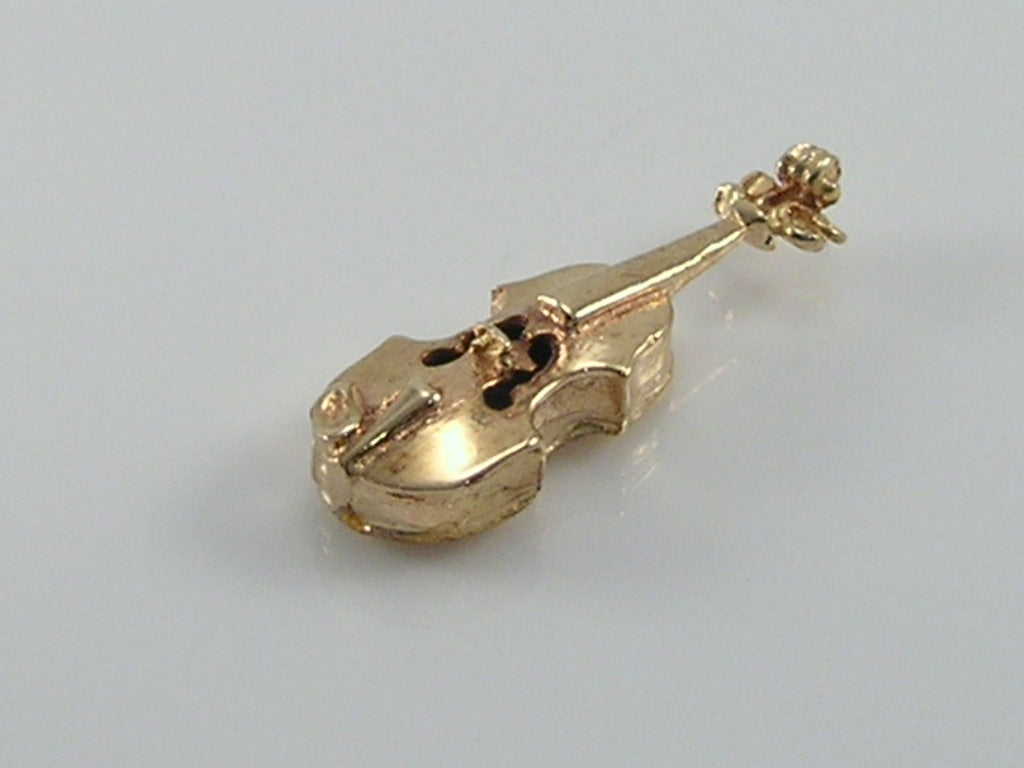 Vintage 9ct Gold Violin in Violin Case Charm H/MK 1973