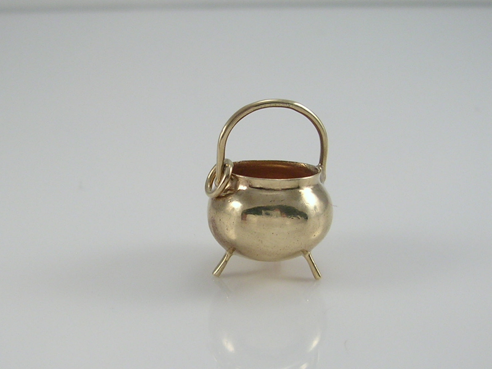 Vintage 9ct Gold Witches Cauldron Charm H/MK 1966