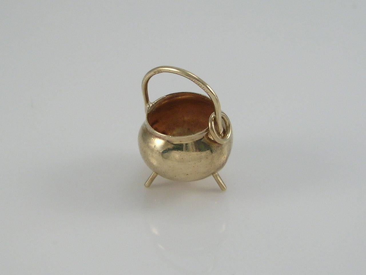 Vintage 9ct Gold Witches Cauldron Charm H/MK 1966