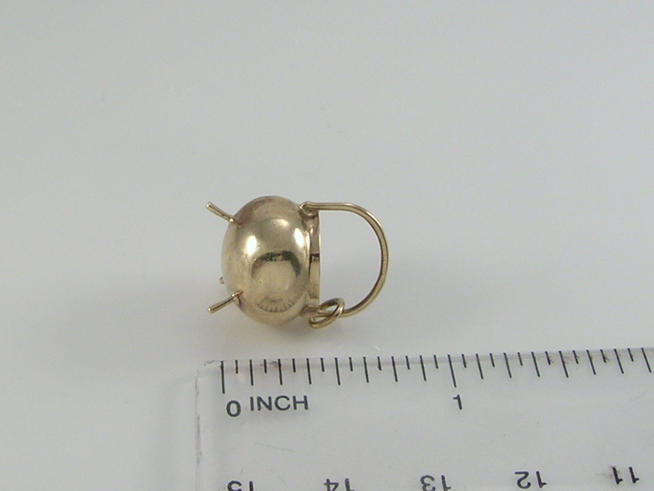Vintage 9ct Gold Witches Cauldron Charm H/MK 1966